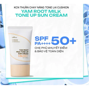 Kem chống nắng nâng Tone & bảo vệ da toàn diện Isntree Yam Root Milk Tone Up Sun Cream 50ml(date 3/2028)