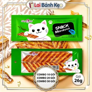 [COMBO 10/20/30 GÓI] Snack Mèo Yêu Cá Hằng Đại - Ăn Vặt Tuổi Thơ (Gói 26g)
