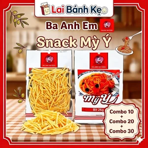 Snack Mì Ý Ba Anh Em Food, Giòn Rụm Khó Cưỡng, gói 26g