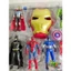 Set đồ chơi siêu Anh Hùng Avengers kèm mặt nạ – Bộ nhân vật siêu nhân cho bé, phụ kiện hấp dẫn - JY967B