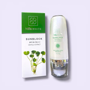 Kem Chống Nắng Mia White SPF50+ PA++++ Chiết Xuất Rau Má – Bảo Vệ Da, Kiềm Dầu, Không Bết Dính (50g)