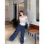 WGWE | Áo thun trễ vai dáng ôm croptop, style Hàn – W9182#
