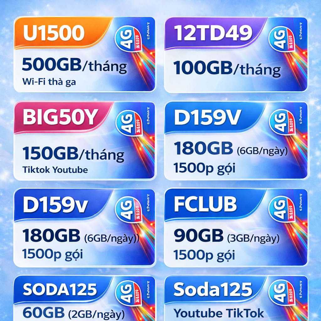 TỔNG HỢP CÁC LOẠI SIM DATA CẢ NĂM HÓT NHẤT CỦA VINAPHONE U1500 D159V ...