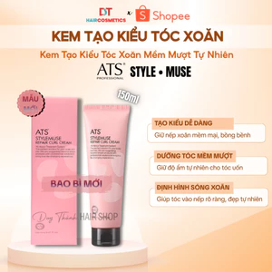 Gel ATS Mẫu Mới Tạo Kiểu Tóc Uốn Xoăn 150ml – Chất Gel Mềm, Không Bết Dính, Giữ Nếp Tự Nhiên.