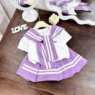SÉT BỘ VÁY XẾP LY ( CÓ KHĂN ) CỰC XINH XẮN DÀNH CHO BÉ GÁI ,CHẤT LIỆU COTTON MỀM MẠI , SZ TỪ 9-44KG