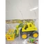 Xe công trình máy xúc cho bé kèm giỏ đồ chơi khủng long – Xe nâng cỡ lớn, bánh siêu to 719-27