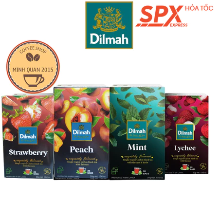 Trà Nhúng Dilmah - Hương Dâu , Đào ,Bạc hà, Táo