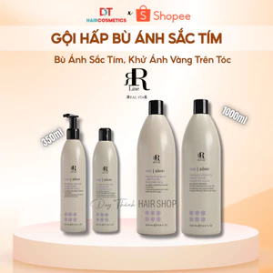 Bộ Gội Hấp Tím Khử Vàng RR Real Star Silver 350ml/1000ml – Bù Ánh Sắc Tím, Khử Ánh Vàng Trên Tóc.