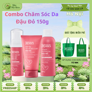 Combo Chăm Sóc Da Đậu Đỏ 150g | Làm Sạch Sâu, Dưỡng Ẩm, Sáng Da | Tặng Minisize | Nhà Mộc Nhiên