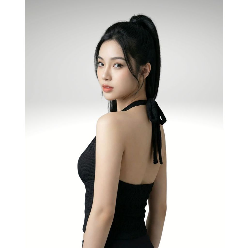 Áo Yếm SHI Nữ Buộc Dây Cổ V Hở Lưng