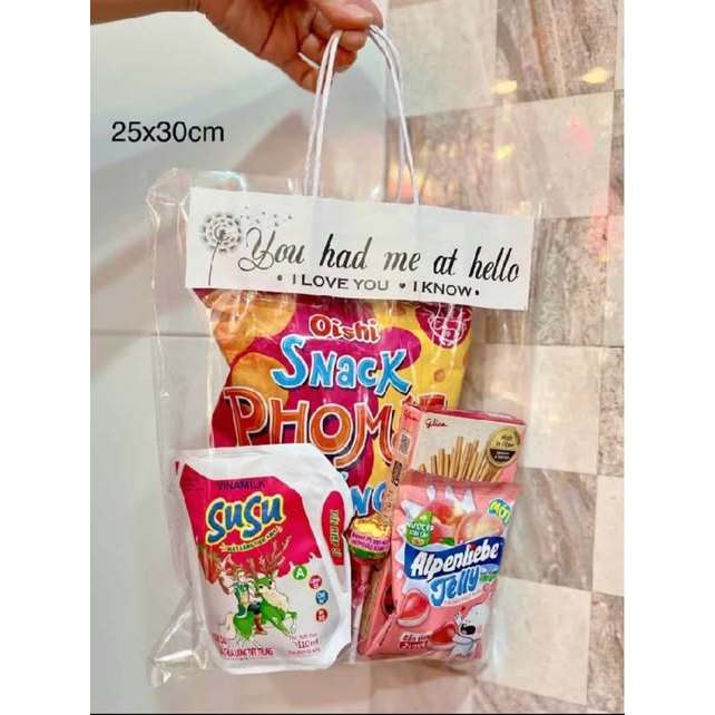 ( Sỉ 100) Túi đựng bánh kẹo, quà tặng. Kích thước 25x30 cm