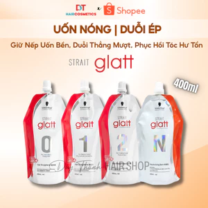 Thuốc Uốn Nóng, Ép Duỗi Tóc Glatt Chính Hãng 400g – Uốn Căng Sóng, Ép Thẳng Bóng Mượt, Giữ Nếp Bền.