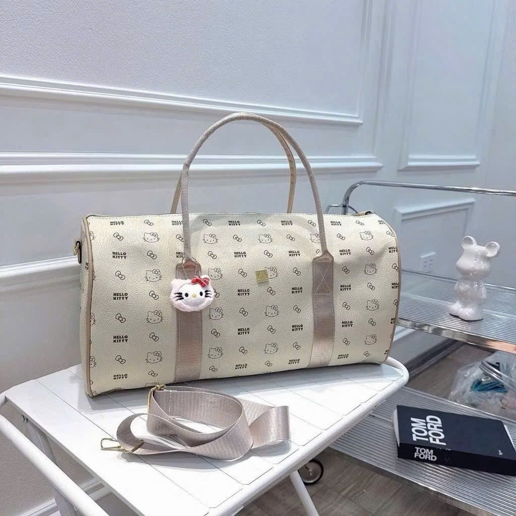 Túi du lịch hello kitty túi trống du lịch chất liệu dầy dặn túi đựng quần áo - T16