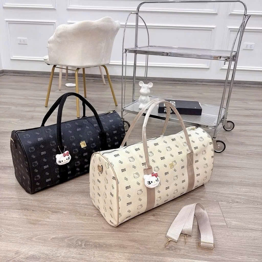 Túi du lịch hello kitty túi trống du lịch chất liệu dầy dặn túi đựng quần áo - T16