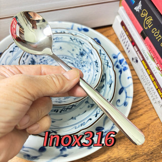Thìa Cơm Inox 316L Cao Cấp – An Toàn, Bền Bỉ, Sang Trọng