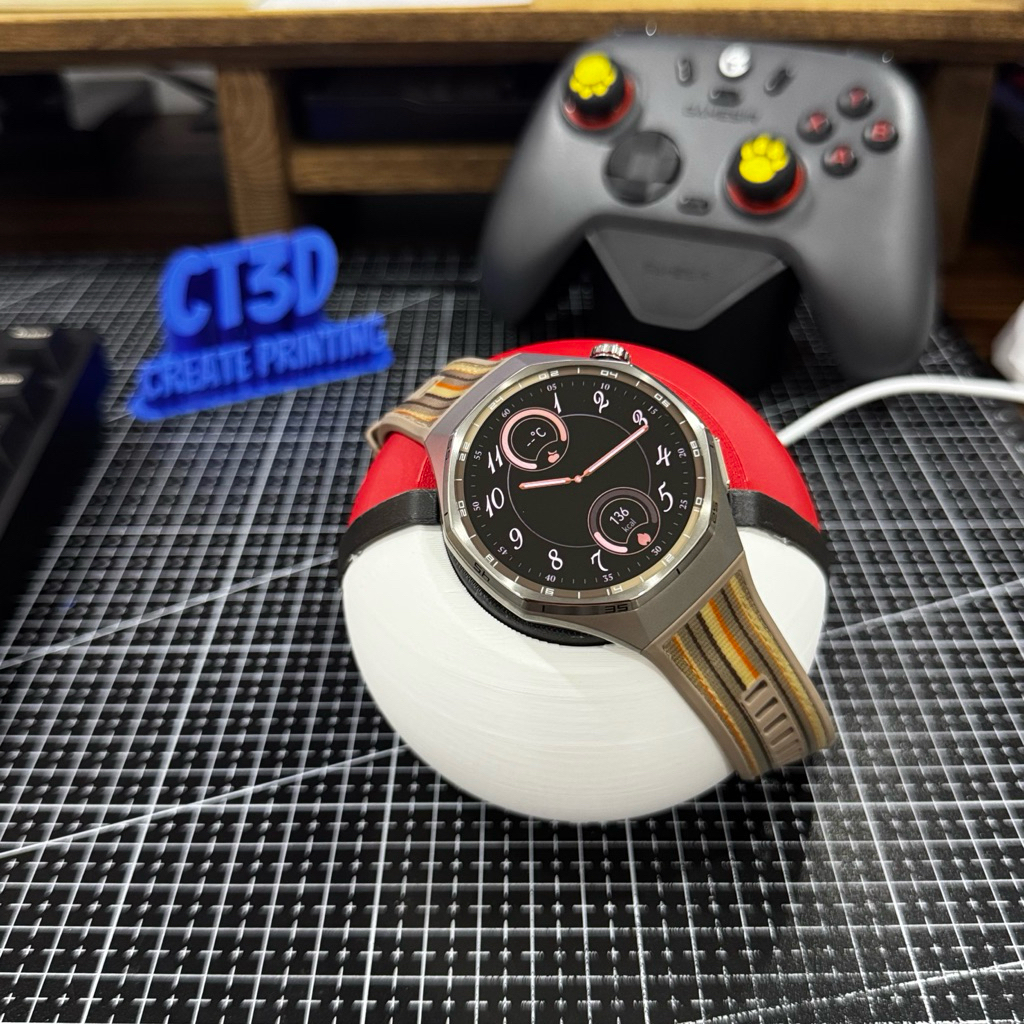 Giá Đỡ Đồng Hồ Huawei Wacth Nhựa PLA In 3D Kiểu Dáng Quả Cầu Cho