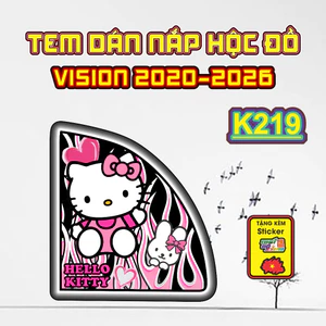 Bộ Tem Nhựa Nhám Nắp Hộc Đồ VISION 2020-2026 - Thiết Kế Tinh Tế, Tạo Điểm Nhấn Sang Trọng Cho Xe