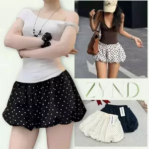 Quần Short Bí ZYND - Quần dài bí chấm bi ống bo cạp chun phối đồ đi chơi cực đẹp cho mùa hè DĐ-M080
