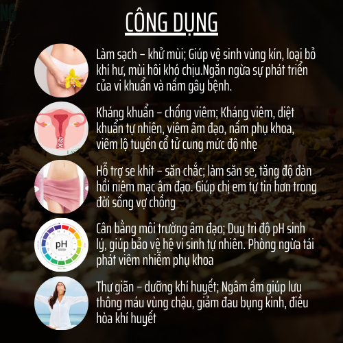 Đông Y Đông Cát Đường - Túi thảo dược ngâm phụ khoa - nấm, ngứa, khí hư, se khít, mùi hôi - 20 gói