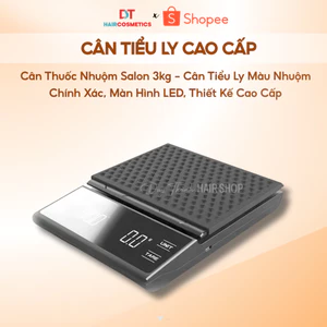 Cân Thuốc Nhuộm Tóc Salon 3kg – Cân Tiểu Ly Màu Nhuộm Chính Xác, Màn Hình LED, Thiết Kế Cao Cấp
