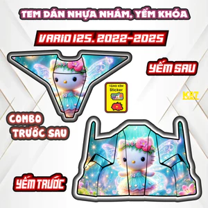 Bộ Tem Nhựa Nhám VARIO 125 Đủ Đời 2022-2025 - Thiết Kế Tinh Tế, Tạo Điểm Nhấn Sang Trọng Cho Xe