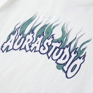 Áo thun Aura✦ FLAME Oversized Tee 100% Cotton Unisex T-shirt