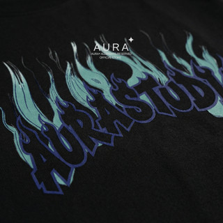 Áo thun Aura✦ FLAME Oversized Tee 100% Cotton Unisex T-shirt