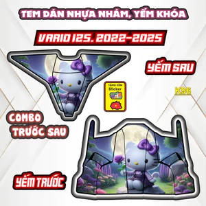 Tem Dán Nhựa Nhám VARIO 125 Đủ Đời 2022-2025 - Sticker Trang Trí Xe Máy Chống Bay Màu.