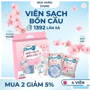 Combo Viên sạch bồn cầu CleanZ , sạch khuẩn tẩy sạch mảng bám, khử mùi, diệt vi khuẩn toilet
