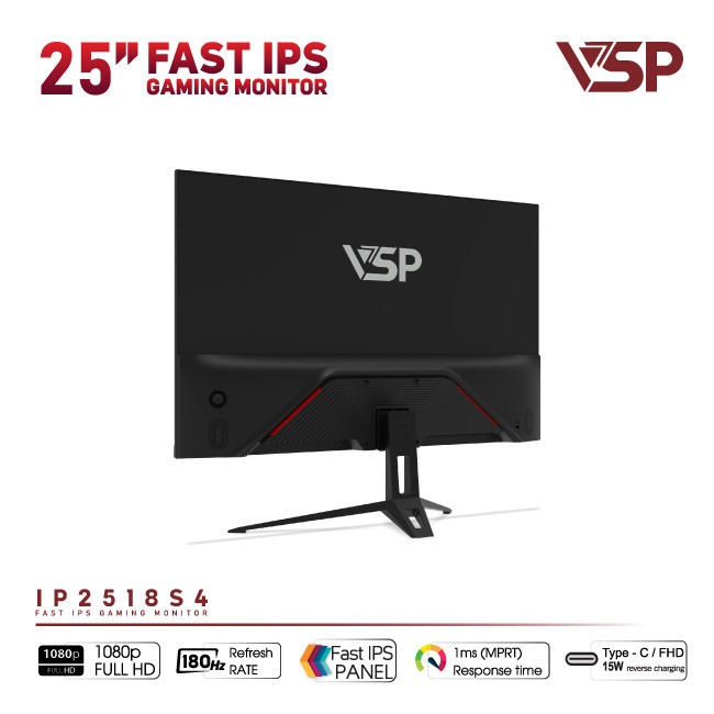 Màn Hình VSP IP2518S4 25 Inch Fast IPS Full HD 180Hz 1ms Loa Tích Hợp Chuyên Game Chính Hãng | BigBuy360 - bigbuy360.vn