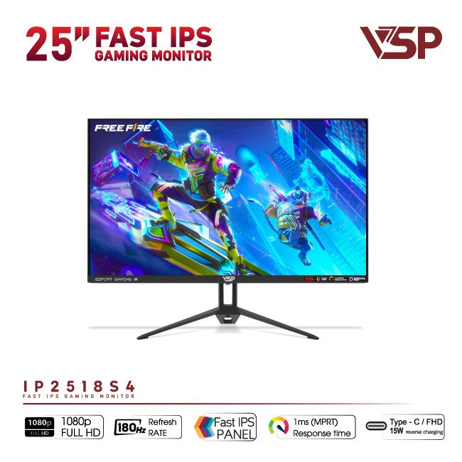 Màn Hình VSP IP2518S4 25 Inch Fast IPS Full HD 180Hz 1ms Loa Tích Hợp Chuyên Game Chính Hãng | BigBuy360 - bigbuy360.vn