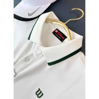 Bộ Thể Thao Nam Wilson Polo Trắng Viền Xanh + Quần Short Xanh | Pickleball Tennis Chính Hãng 2026 Mới