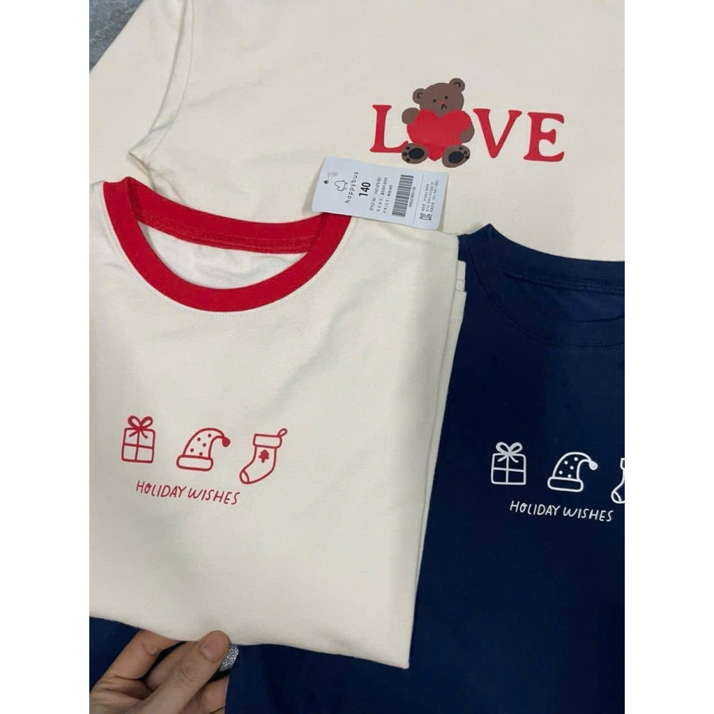 Áo Lẻ dài tay happybus Dư xịn xuất hàn (110-120-130-140-150)