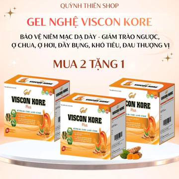 (MUA 2 TẶNG 1) DẠ DÀY VISCON KORE (hộp 20 gói) Hỗ trợ giảm đau dạ dày, trào ngược, viêm loét, bảo vệ niêm mạc dạ dày