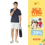 Áo Polo Nam Yody Regular Họa Tiết Kẻ Ngang MCPO25A375