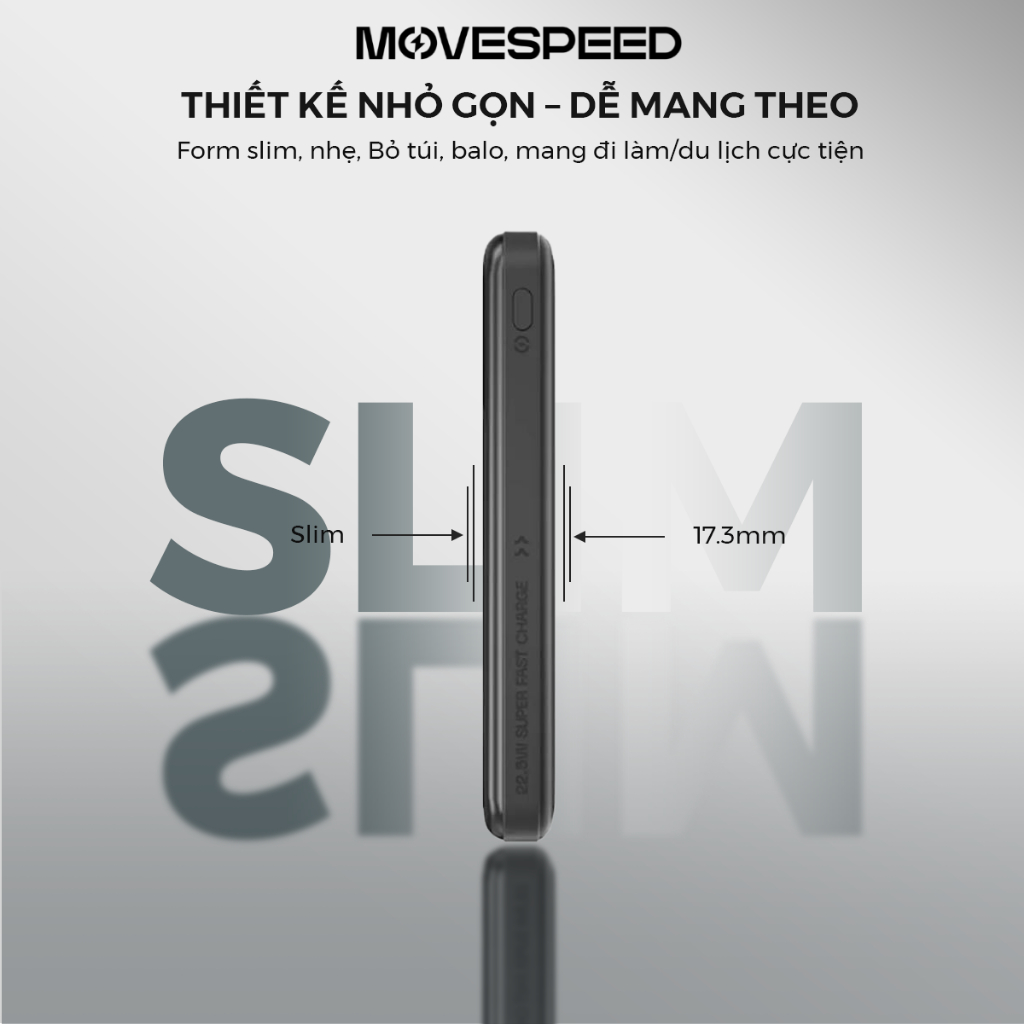 Sạc dự phòng Movespeed 20000mAh 22.5W sạc nhanh có cáp Type C iOS Android | Bảo hành 12 tháng | BigBuy360 - bigbuy360.vn