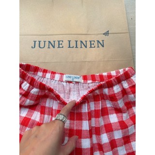 Quần đùi nữ Xô Muslin cao cấp, có túi. JUNE LINEN Q15