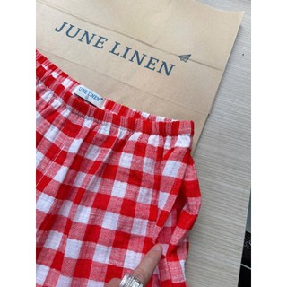 Quần đùi nữ Xô Muslin cao cấp, có túi. JUNE LINEN Q15