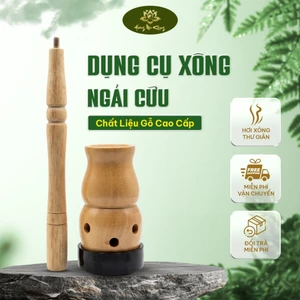 Dụng Cụ Xông Ngải Cứu Bằng Gỗ Cao Cấp – Máy Hơ Ngải Cứu Giảm Đau, Thư Giãn, Chăm Sóc Sức Khỏe Tại Nhà An Toàn Tiện Lợi