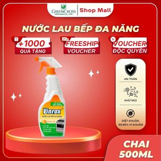 Nước Lau Bếp Đa Năng VinRox 500ml Hương Cam – Tẩy Sạch Dầu Mỡ