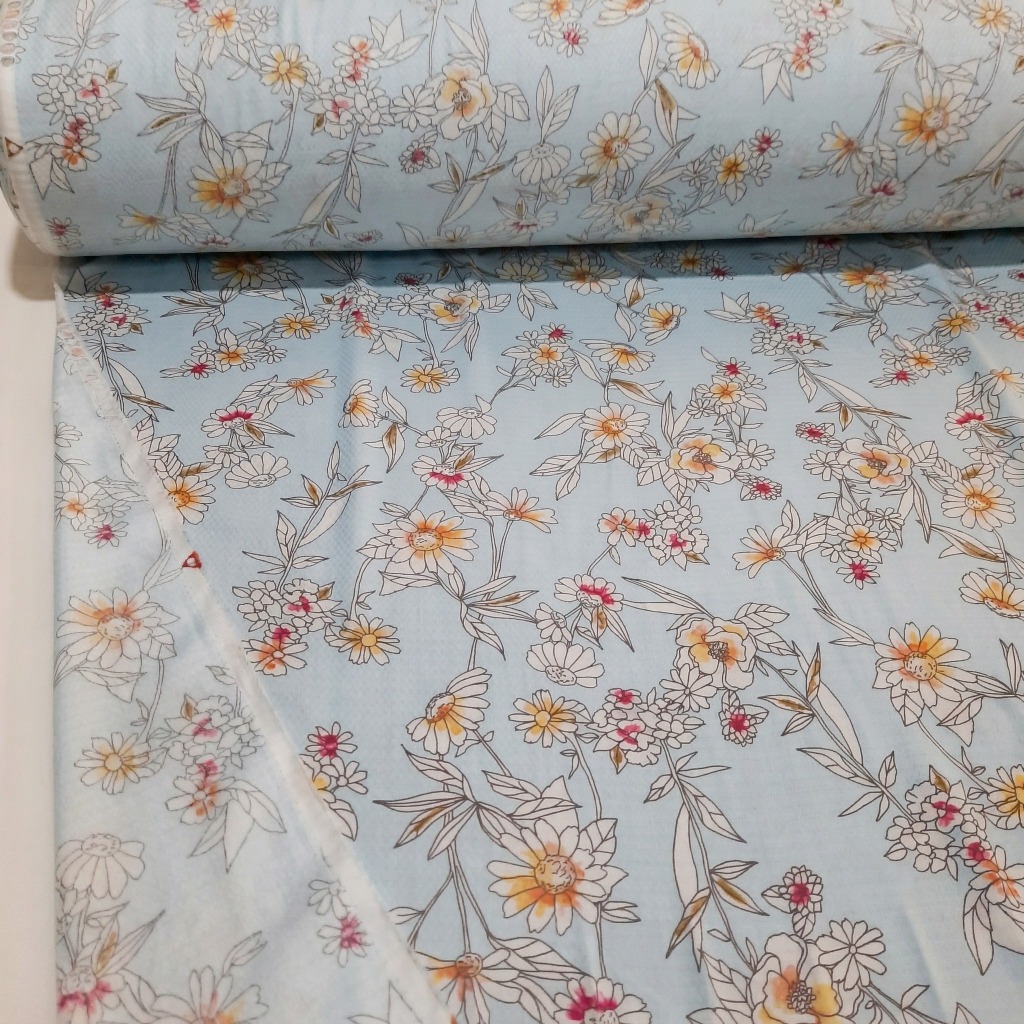 VẢI LANH BOI HOA - MAY ÁO, VÁY, BỘ ĐỒ...