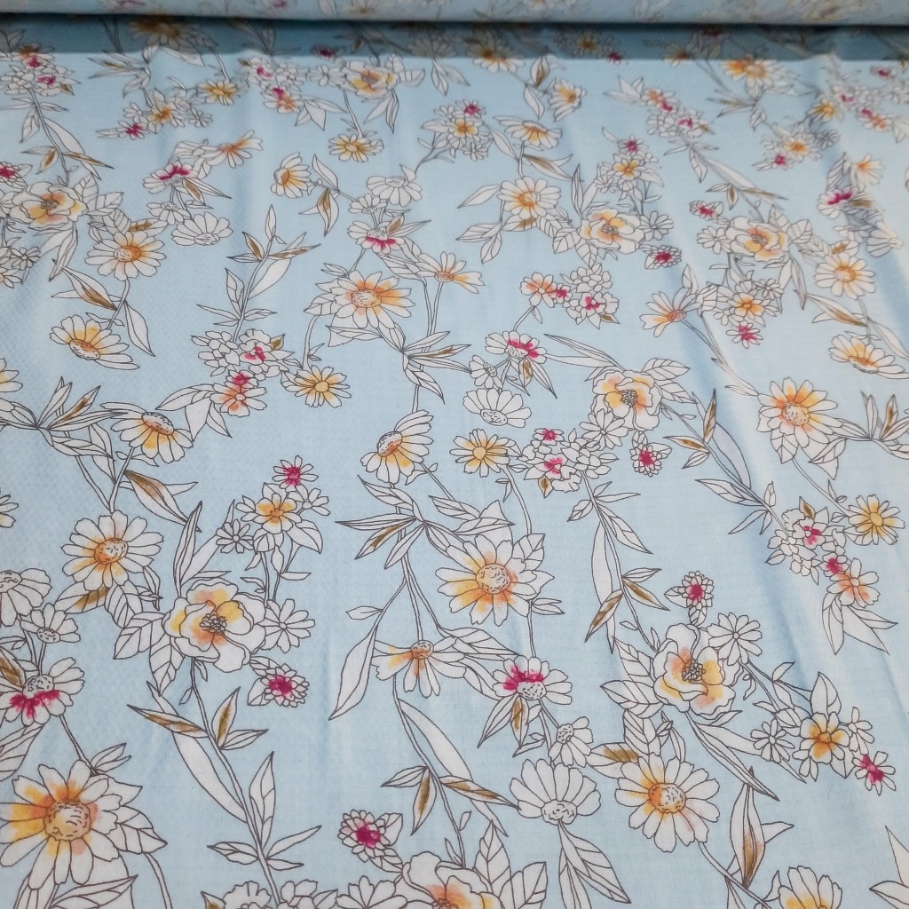 VẢI LANH BOI HOA - MAY ÁO, VÁY, BỘ ĐỒ...