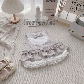 Áo hè trẻ em, (KHÔNG KÈM QUẦN) Áo thô hoa nhí dáng xoè và V. dáng bí hoạ tiết hoa nhí 9-26kg A584/V735 Tiểu Yến KID