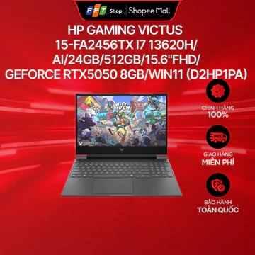 HP Victus 15 Fa2456tx Gaming Laptop – Core i7-13620H, 24GB RAM, 512GB SSD