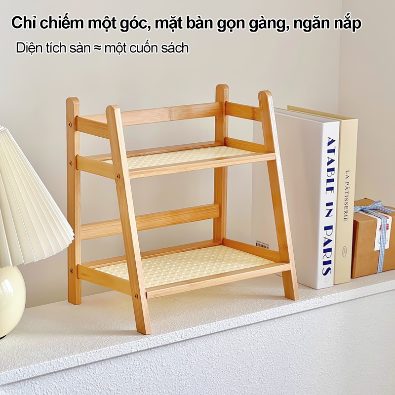 Kệ Để Bàn Đa Năng Ngăn Đựng Đồ Dùng Học Tập, Văn Phòng Mỹ Phẩm Thiết Kế Nhỏ Gọn Tiết Kiệm Diện Tích