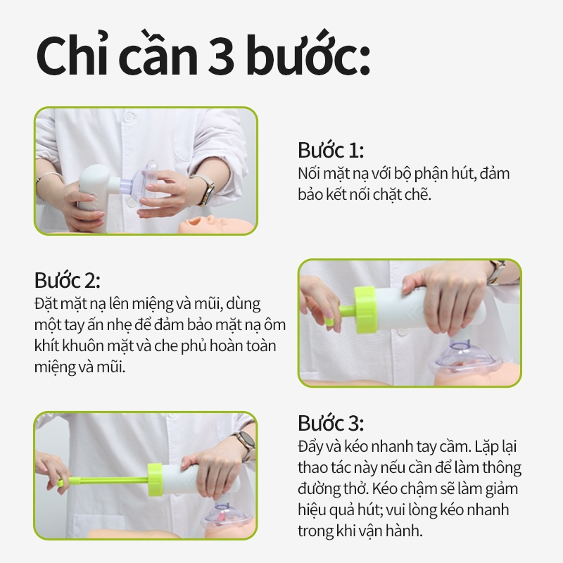 Dụng Cụ Hút Dị Vật Chống Nghẹn Hóc MaiWieel Thiết Bị Sơ Cứu Cấp Cứu Portable Anti-Choking Device
