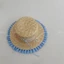 Mũ Cói Bé Gái Viền Bèo Gingham Hàn Quốc Mũ Đi Biển Vintage Dễ Thương, Mũ Cói Nơ Chống Năng Chụp Ảnh Xinh