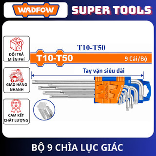 ĐỒ NGHỀ WADFOW Bộ 9 chìa lục giác sao T10- T50 , WHK3292 . WHK3291