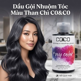 Dầu Gội Nhuộm Tóc Màu Than Chì C0&C0 150ml/300ml