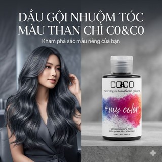 Dầu Gội Nhuộm Tóc Màu Than Chì C0&C0 150ml/300ml